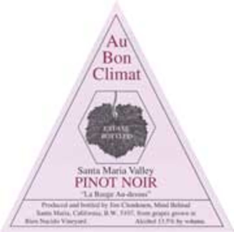 Au Bon Climat La Bauge Au-Dessus Pinot Noir 2001 Front Label