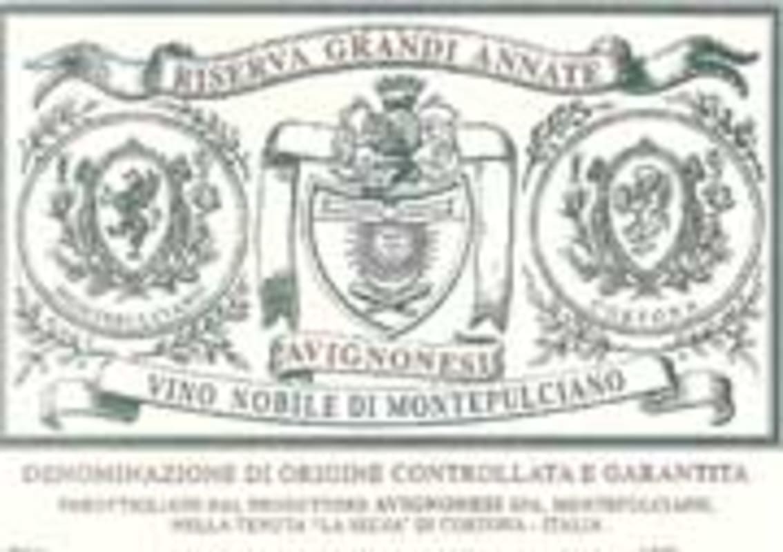 Avignonesi Grandi Annate Vino Nobile di Montepulciano Riserva 1999 Front Label
