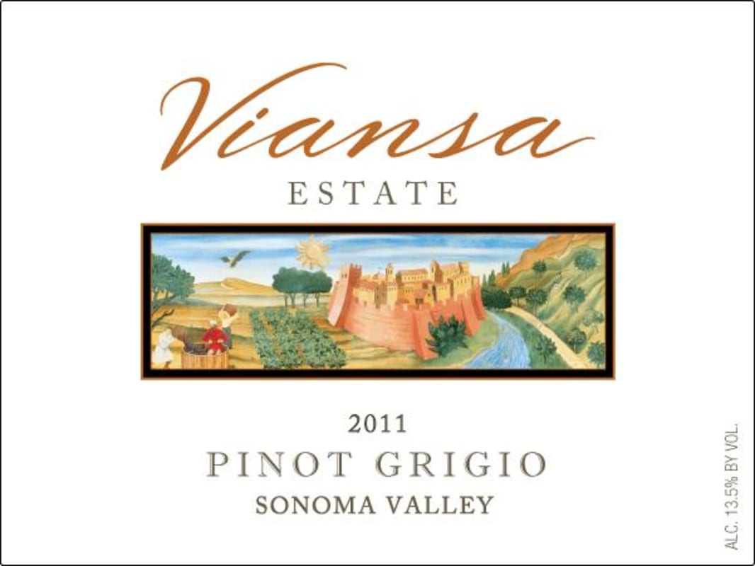 Viansa Winery Pinot Grigio 2011 Front Label
