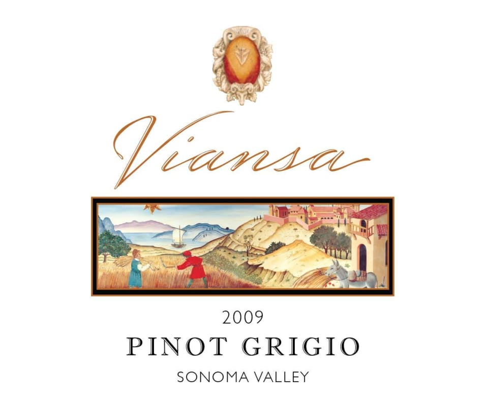 Viansa Winery Pinot Grigio 2009 Front Label