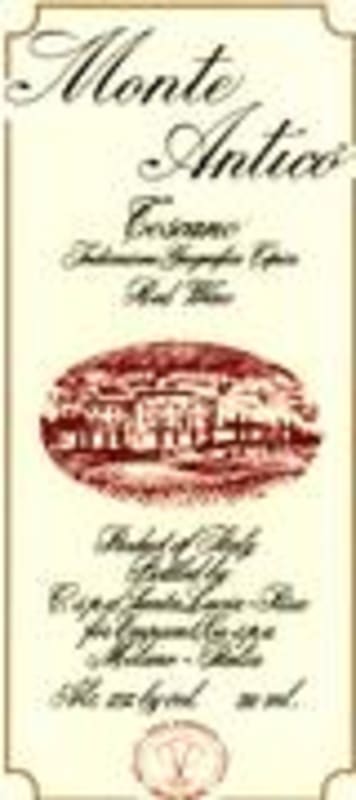 Monte Antico Rosso 2001 Front Label
