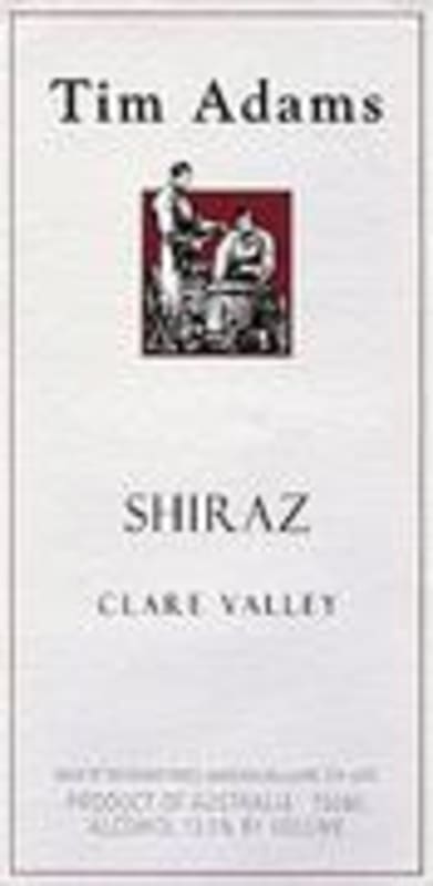 Tim Adams Shiraz 2001 Front Label