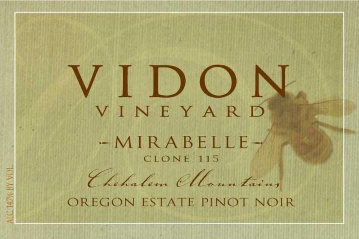 Vidon Vineyard Mirabelle Clone 115 Pinot Noir 2013 Front Label