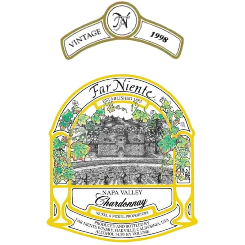 Far Niente Chardonnay 1998 Front Label