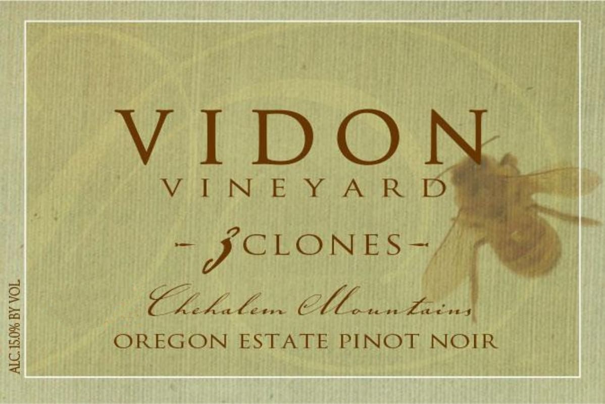 Vidon Vineyard 3 Clones Pinot Noir 2013 Front Label