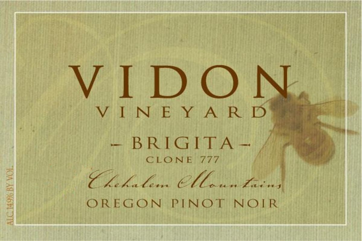 Vidon Vineyard Brigita Clone 777 Pinot Noir 2011 Front Label