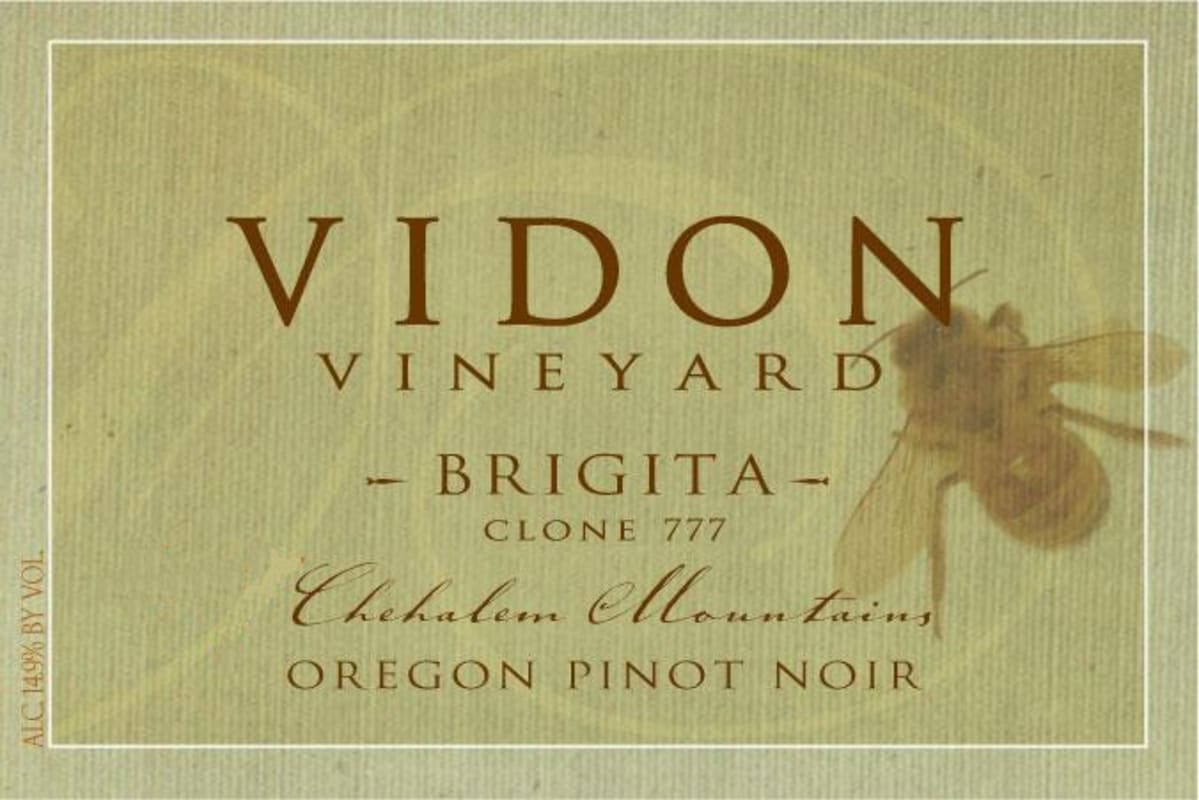 Vidon Vineyard Brigita Clone 777 Pinot Noir 2009 Front Label