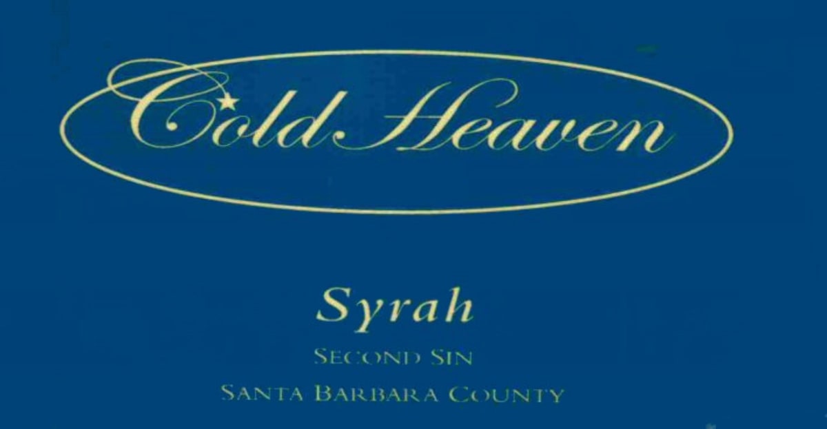 Cold Heaven Second Sin Syrah 2004 Front Label
