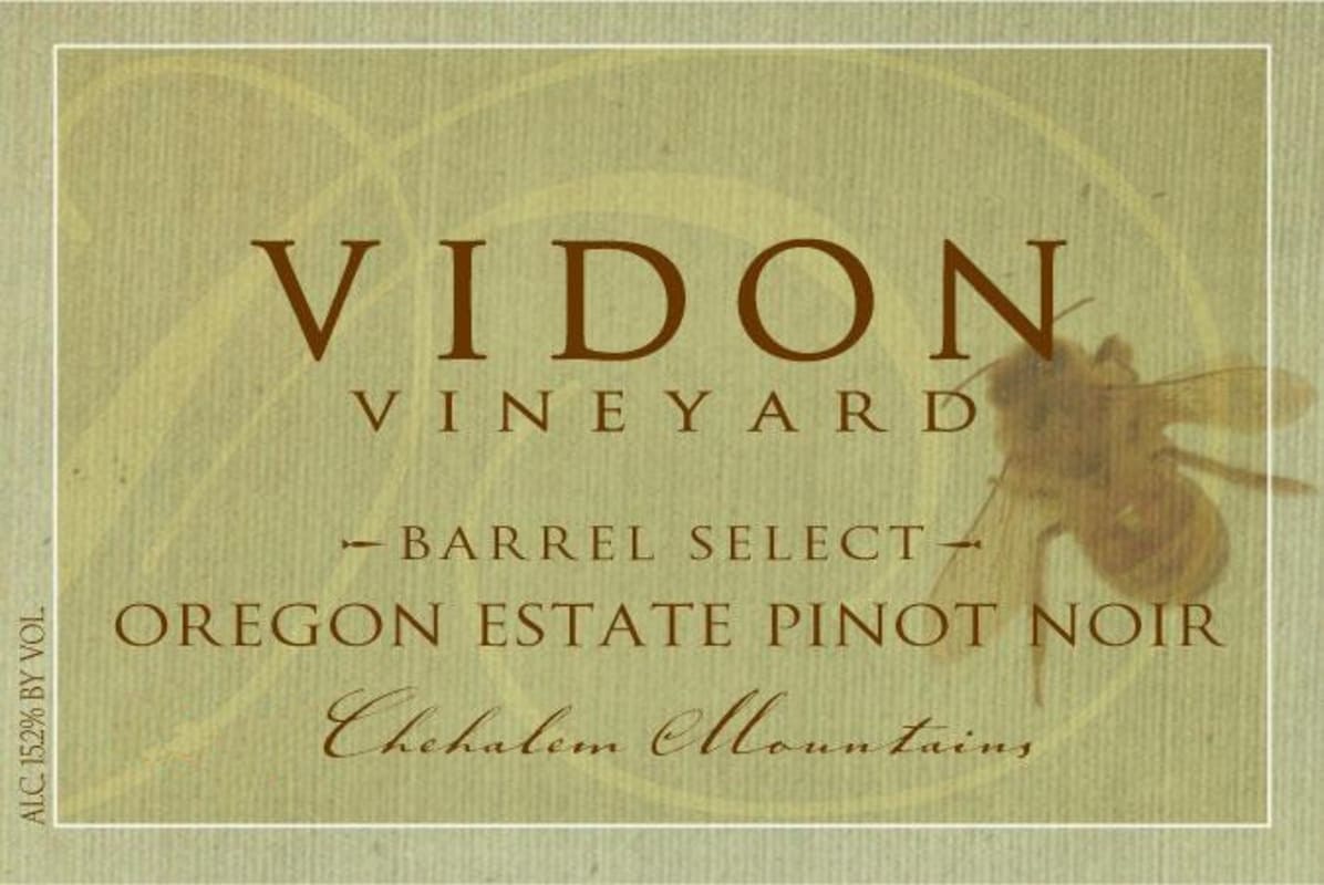 Vidon Vineyard Barrel Select Pinot Noir 2011 Front Label