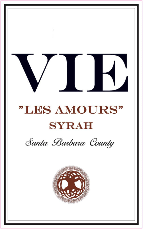Vie Winery Les Amours Syrah 2006 Front Label