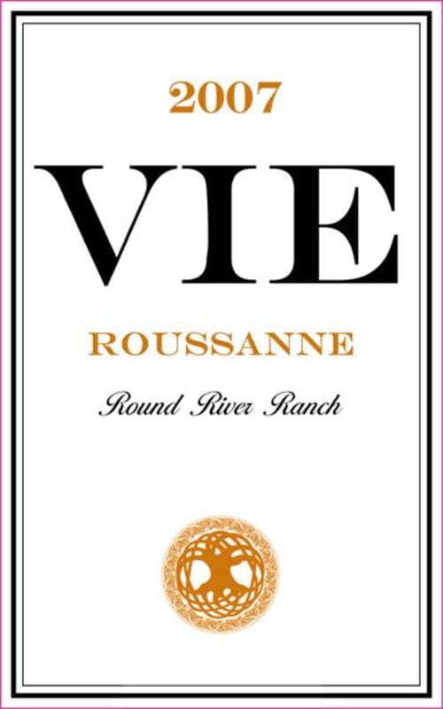 Vie Winery Roussanne 2007 Front Label