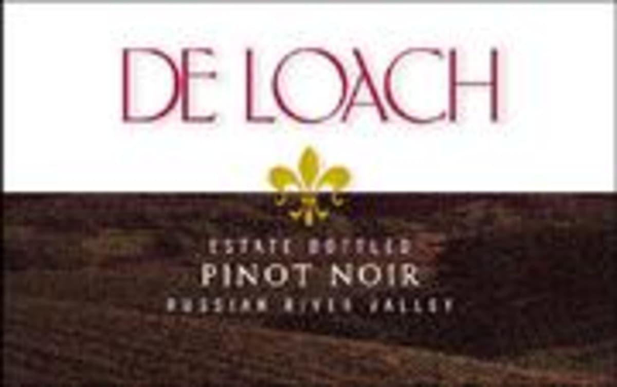 DeLoach Estate Pinot Noir 2001 Front Label