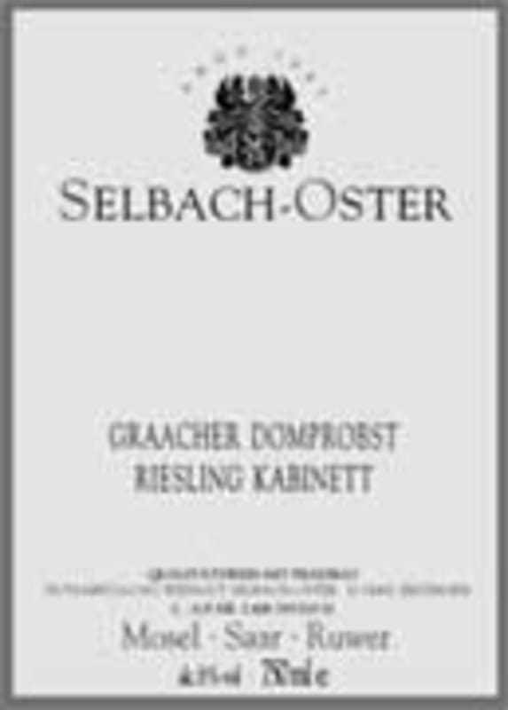 Selbach Oster Mosel Riesling Kabinett 2002 Front Label