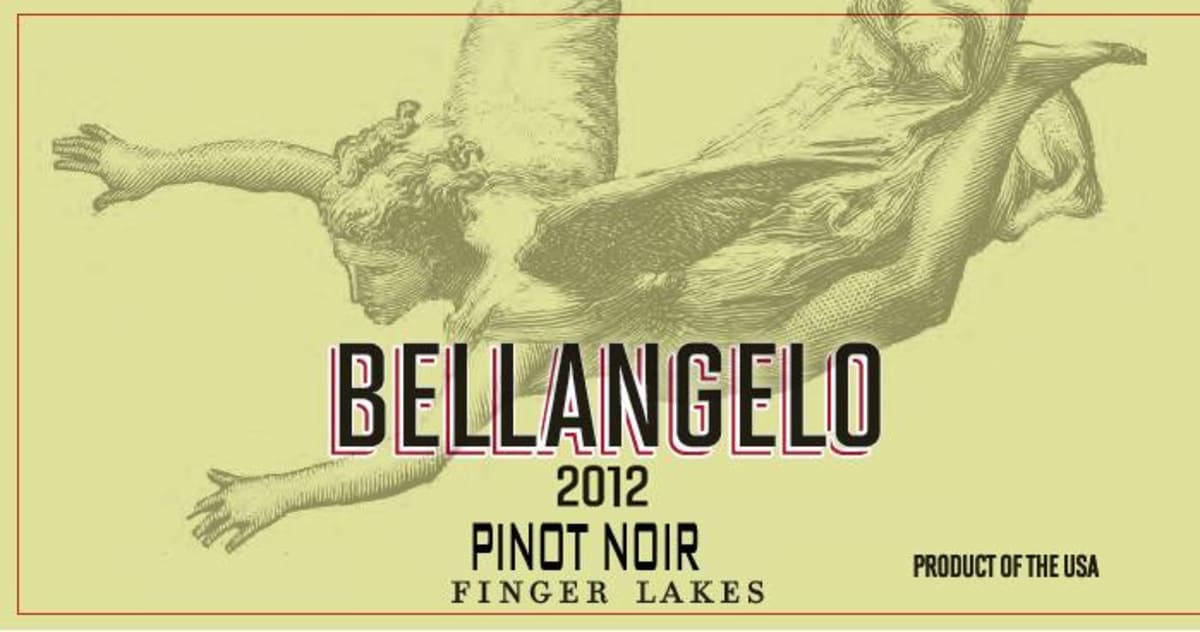 Villa Bellangelo Pinot Noir 2012 Front Label