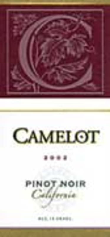 Camelot Pinot Noir 2002 Front Label