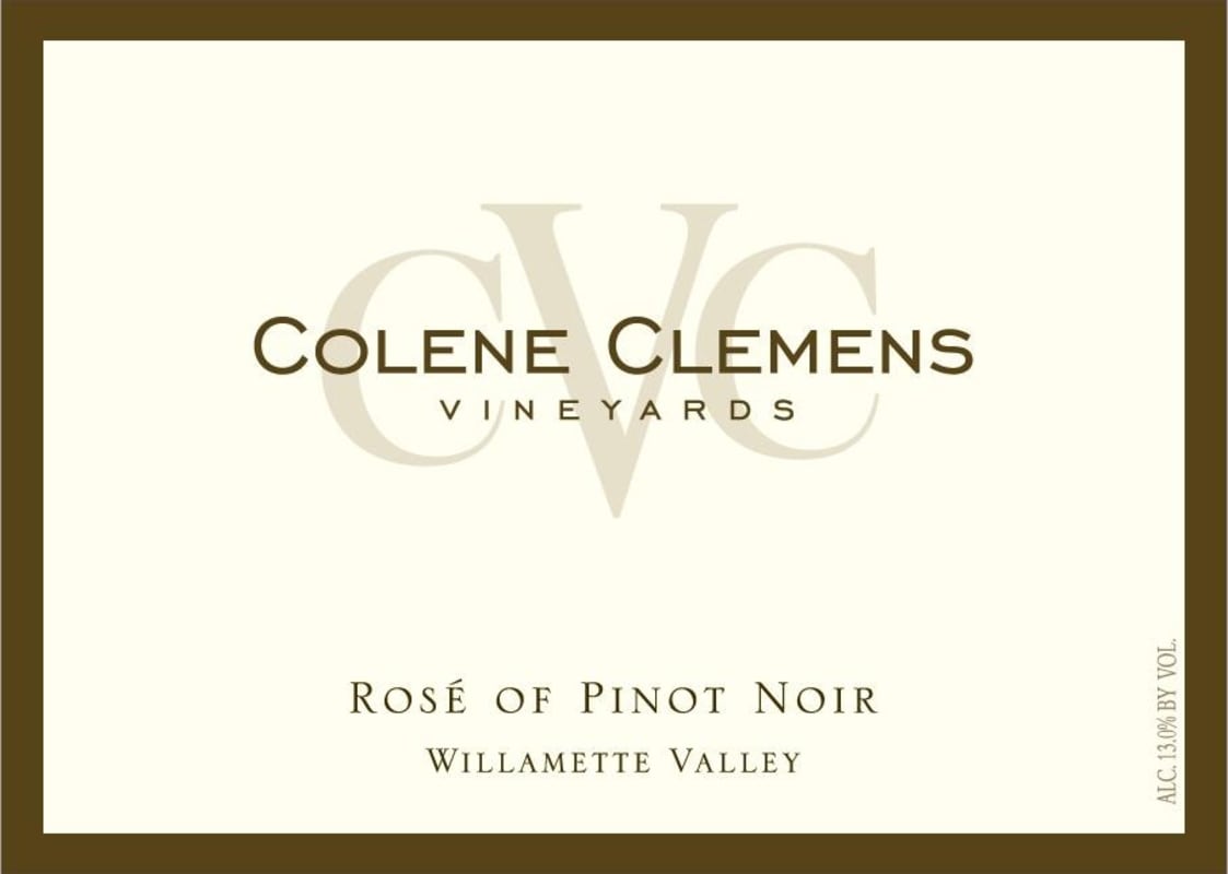 Colene Clemens Rose of Pinot Noir 2015 Front Label