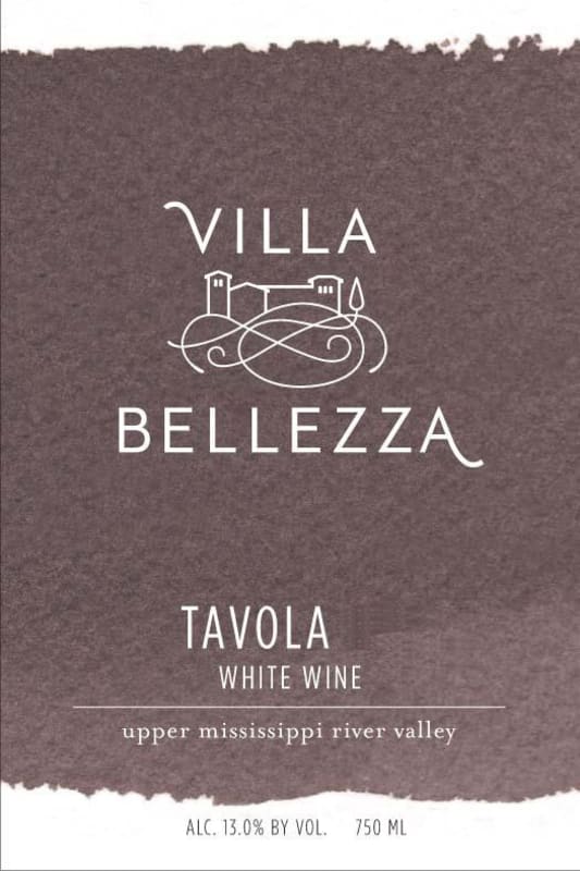 Villa Bellezza Winery and Vineyards Tavola White 2014 Front Label
