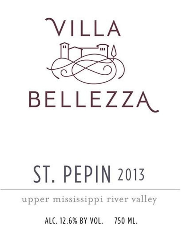 Villa Bellezza Winery and Vineyards St. Pepin 2013 Front Label