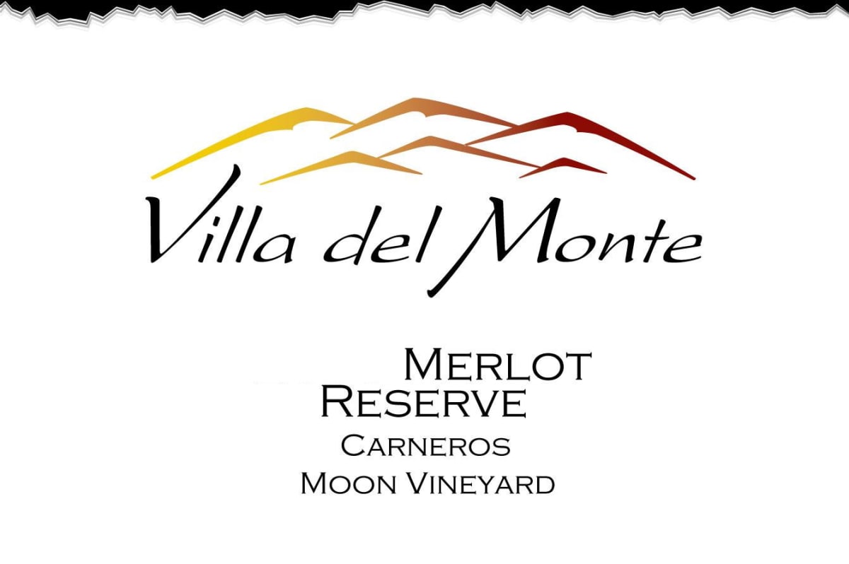 Villa del Monte Winery Moon Vineyard Reserve Merlot 2010 Front Label