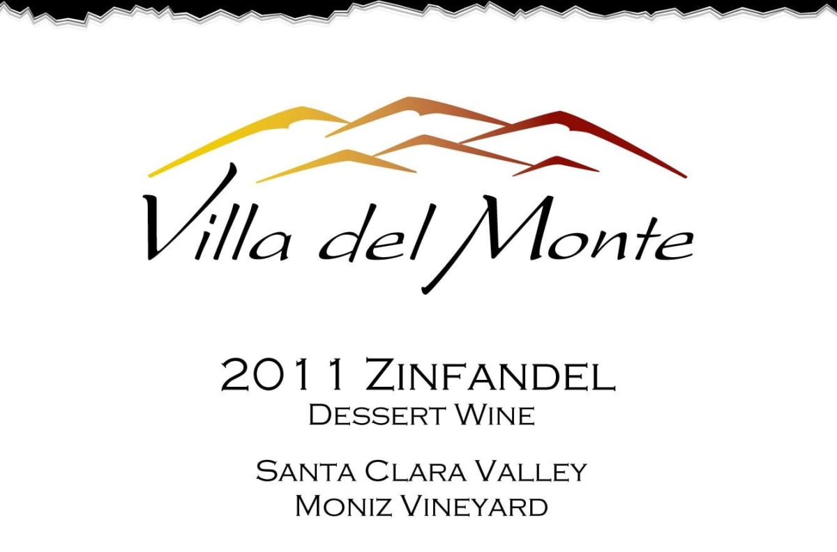 Villa del Monte Winery Zinfandel Desert Moniz Vineyard 2011 Front Label