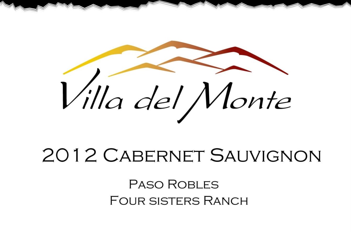 Villa del Monte Winery Cabernet Sauvignon Four Sisters Ranch Vineyard 2012 Front Label