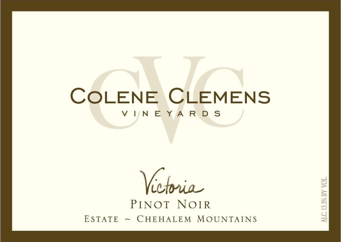 Colene Clemens Victoria Pinot Noir 2013 Front Label