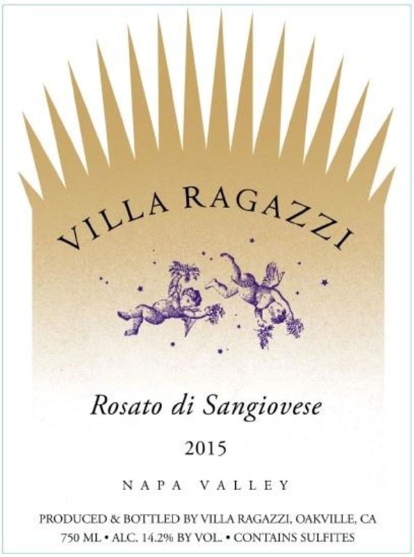 Villa Ragazzi Rosato di Sangiovese 2015 Front Label