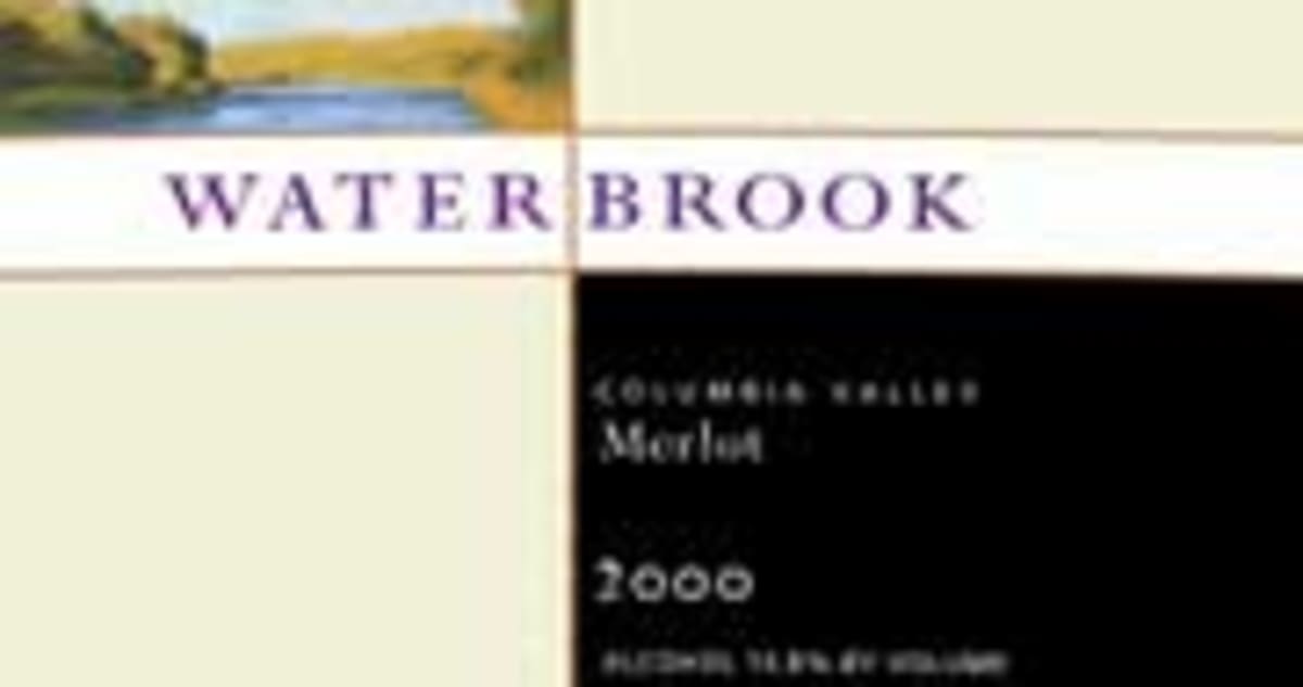 Waterbrook Merlot 2000 Front Label