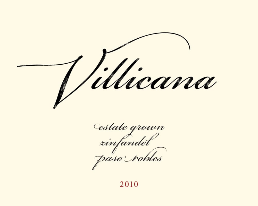 Villicana Winery Zinfandel 2010 Front Label