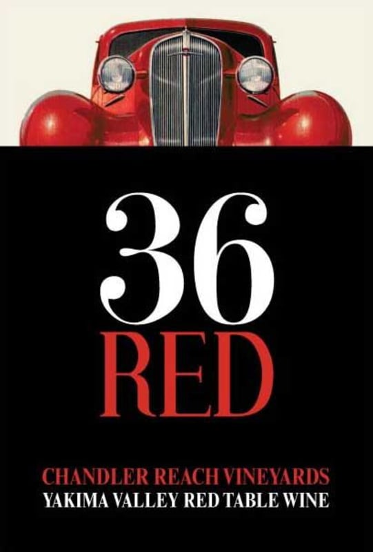Chandler Reach Vineyards 36 Red Front Label