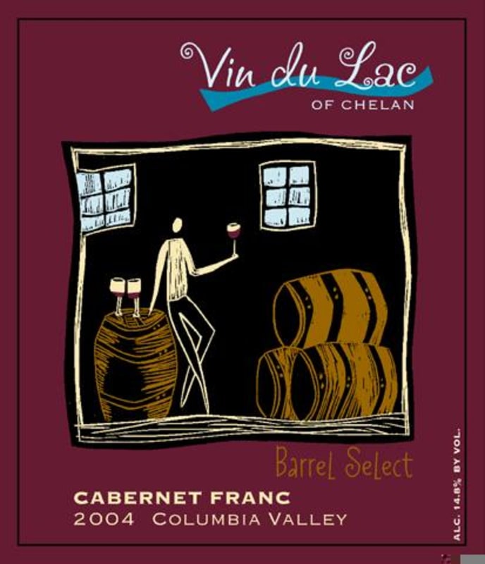 Vin du Lac Chelan Barrel Cabernet Franc 2004 Front Label