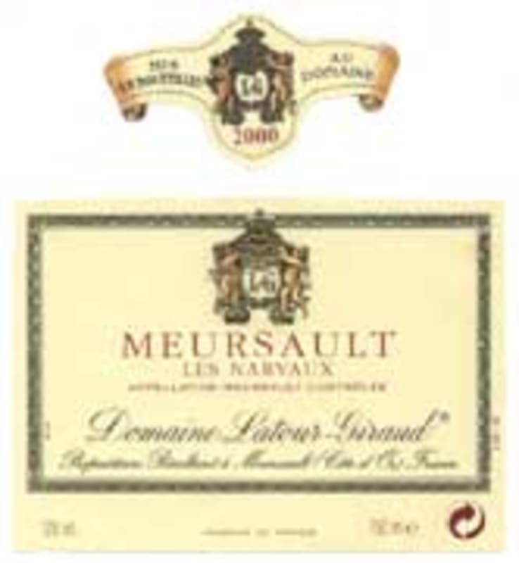 Domaine Latour-Giraud Meursault Narvaux 2000 Front Label