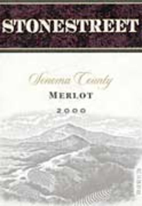 Stonestreet Merlot 2000 Front Label