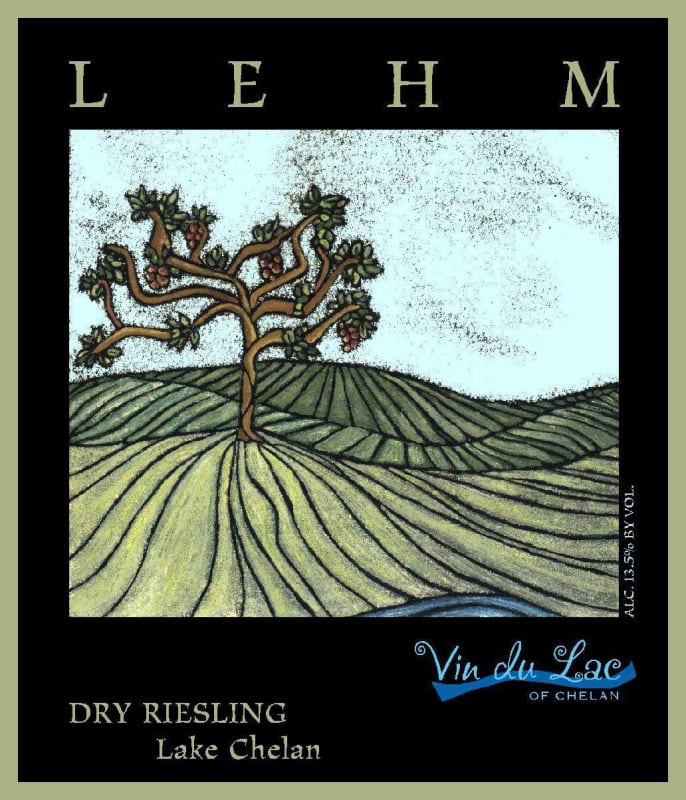 Vin du Lac LEHM Dry Riesling 2013 Front Label