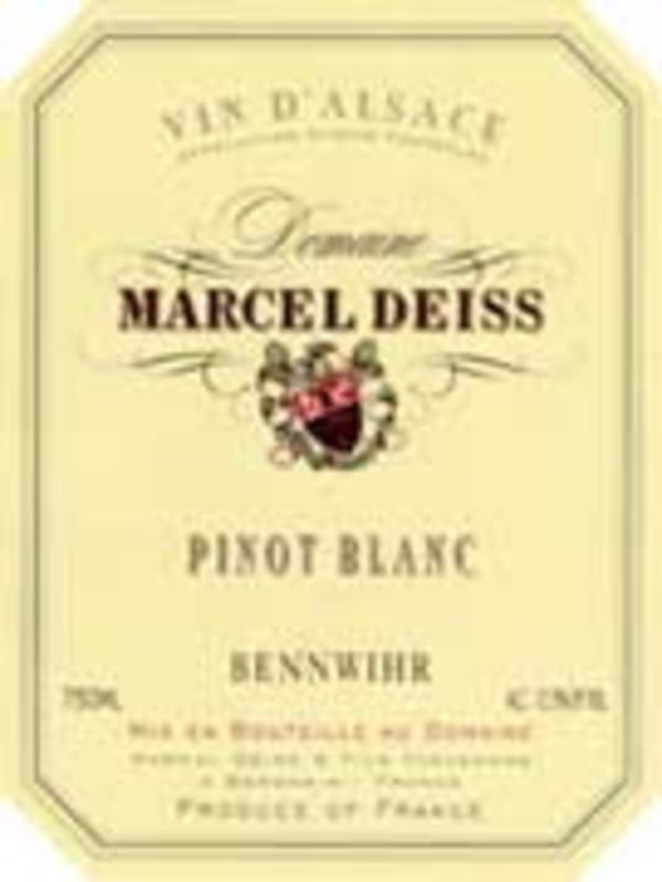 Marcel Deiss Pinot Blanc Bennwihr 2001 Front Label