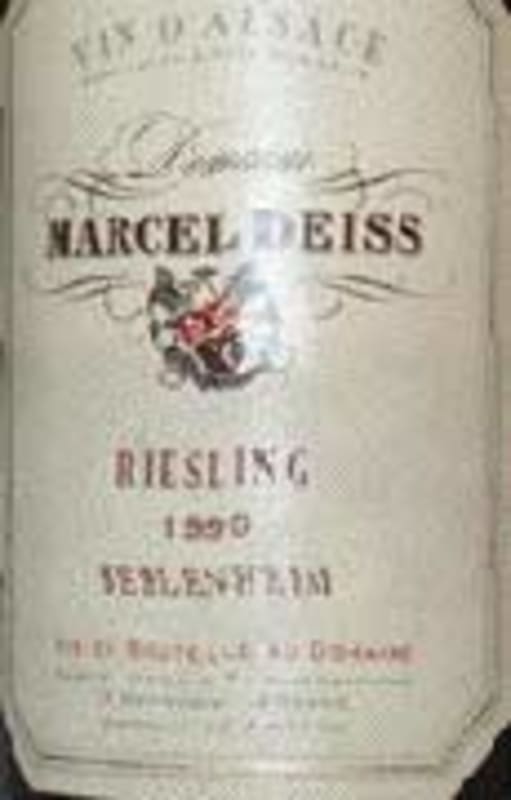 Marcel Deiss Riesling Beblenheim 2001 Front Label