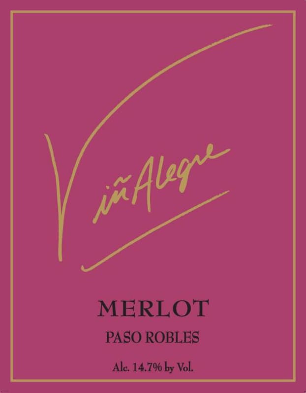 VinAlegre Wines Merlot 2010 Front Label