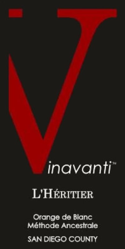 Vinavanti LHeritier Methode Ancestrale Orange de Blanc 2014 Front Label