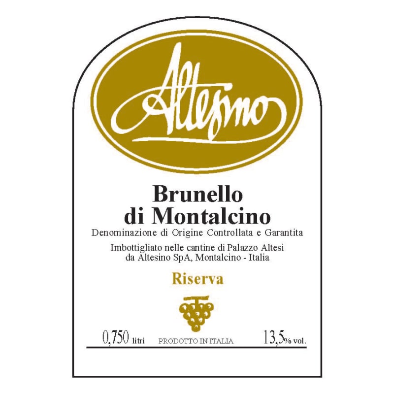 Altesino Brunello di Montalcino Riserva 1997 Front Label