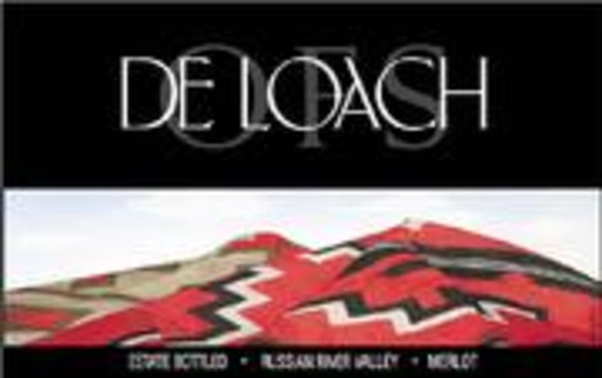 DeLoach O.F.S. Merlot 2000 Front Label