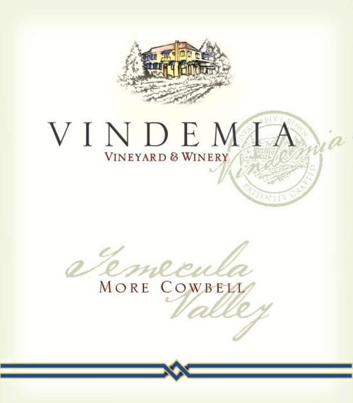 Vindemia Vineyard & Winery More Cowbell 2012 Front Label