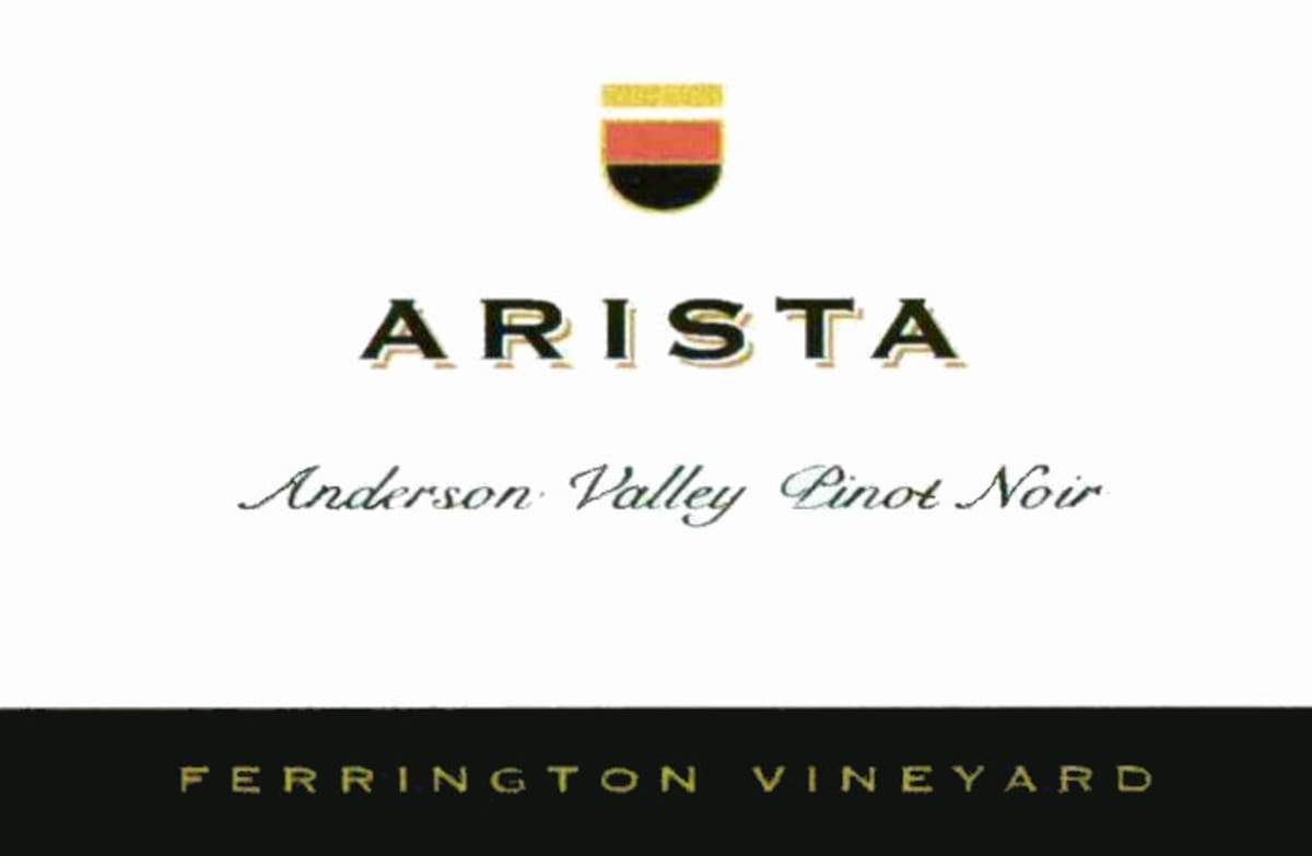 Arista Winery Ferrington Pinot Noir 2004 Front Label