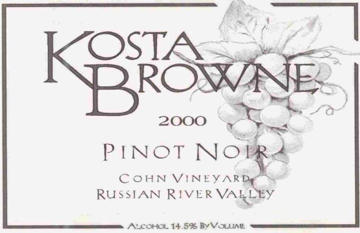 Kosta Browne Cohn Vineyard Pinot Noir 2000 Front Label