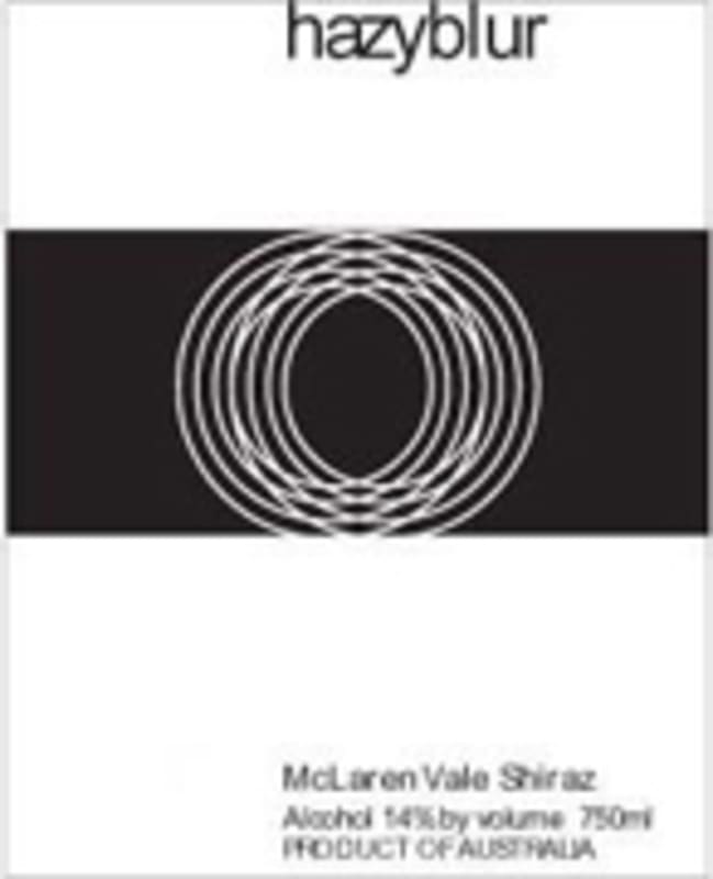 Hazyblur McLaren Vale Shiraz 2002 Front Label