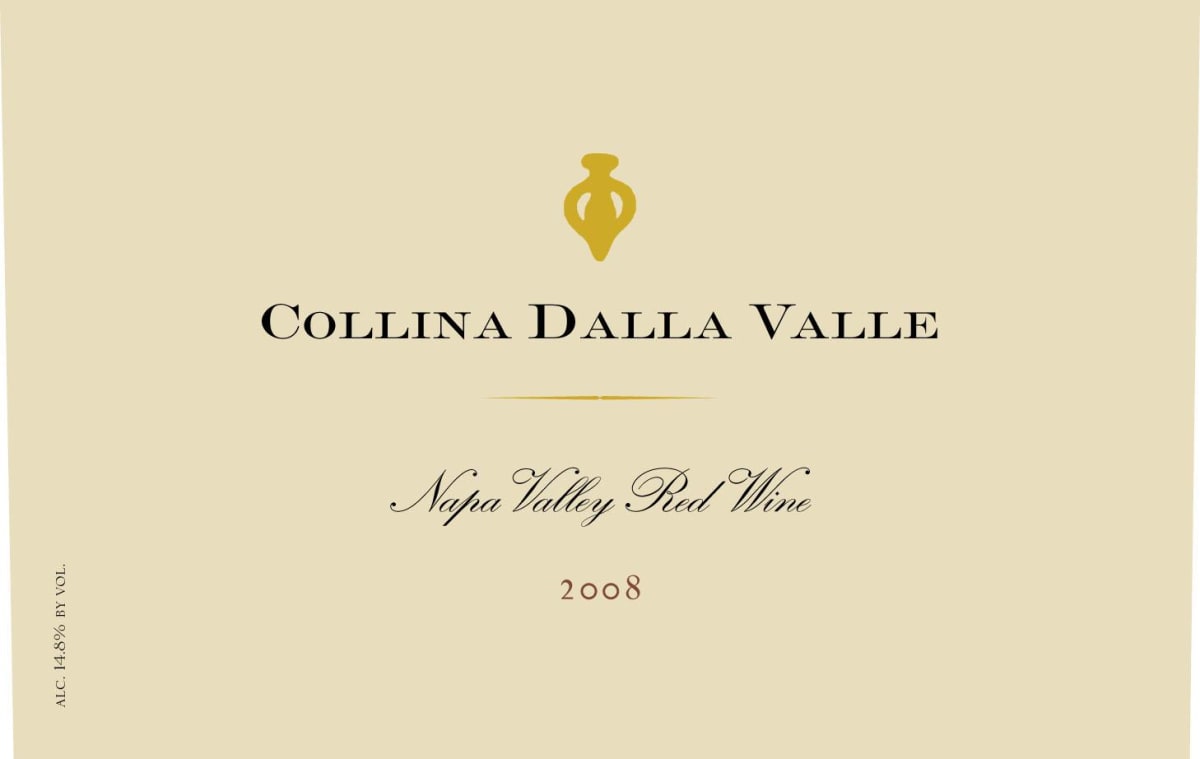 Dalla Valle Collina 2008 Front Label