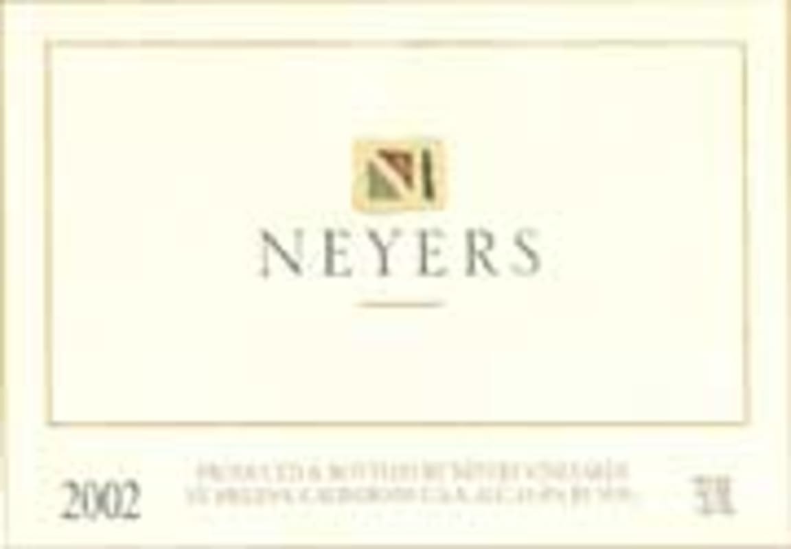 Neyers Hudson Vineyard Grenache 2002 Front Label