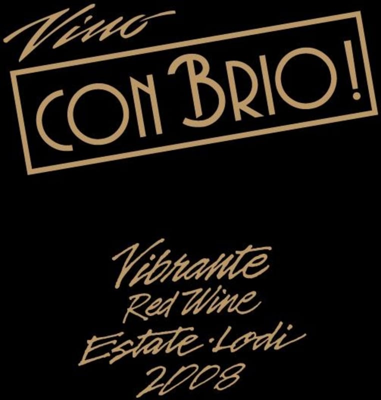 Vino con Brio Vibrante 2008 Front Label