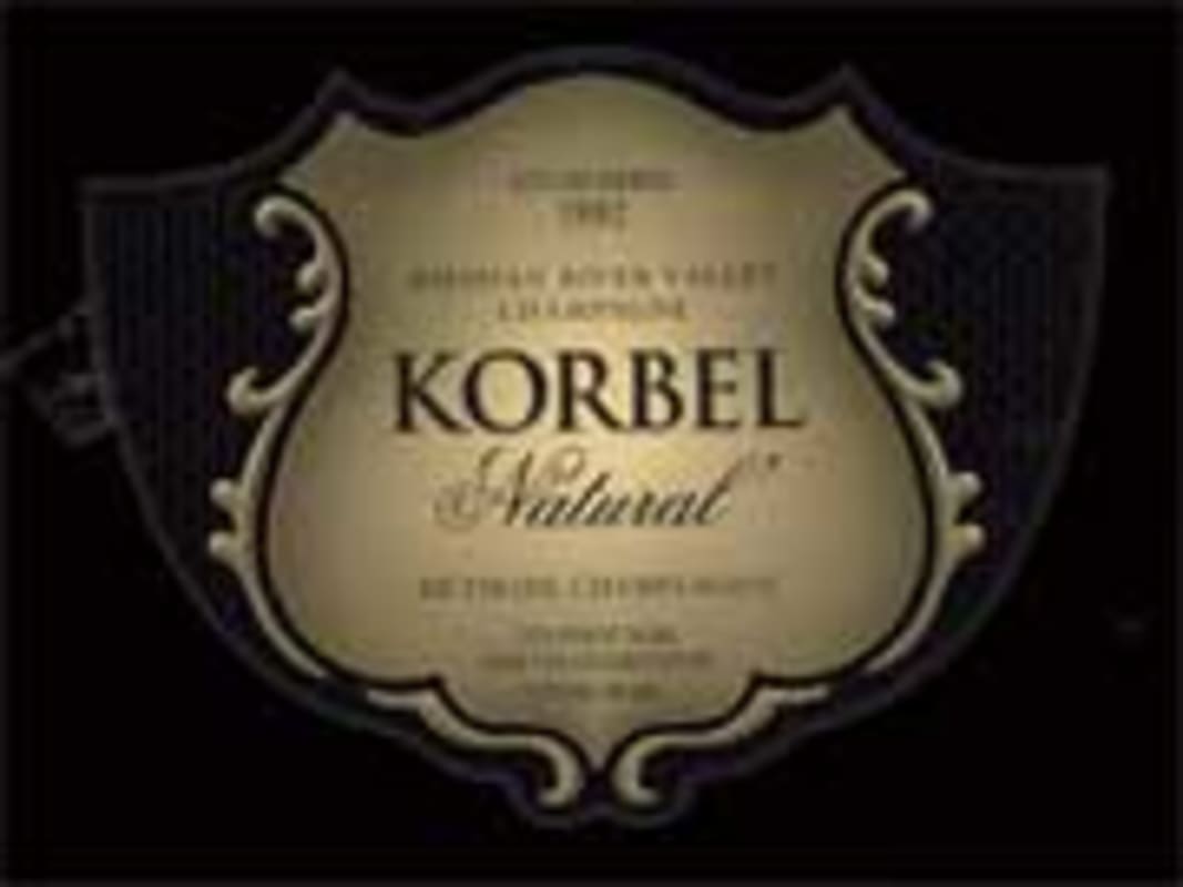 Korbel Sparkling Natural 2001 Front Label