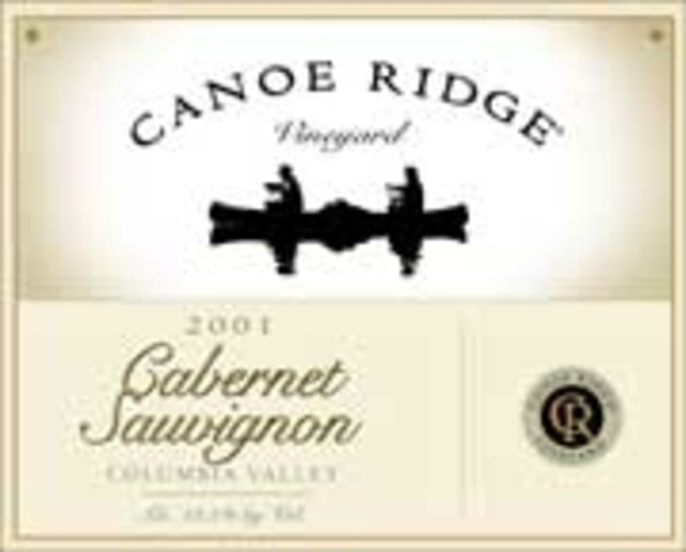 Canoe Ridge Cabernet Sauvignon 2001 Front Label