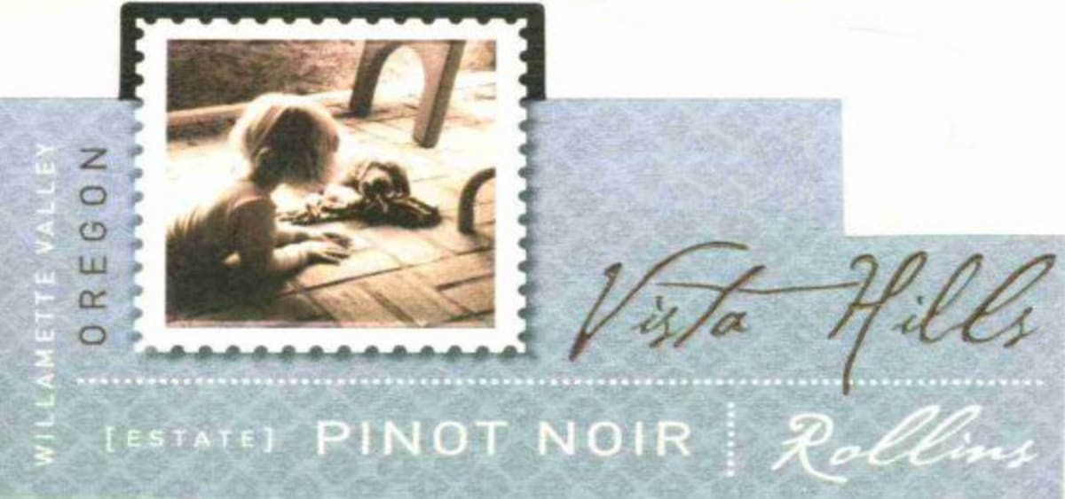 Vista Hills Rollins Pinot Noir 2014 Front Label